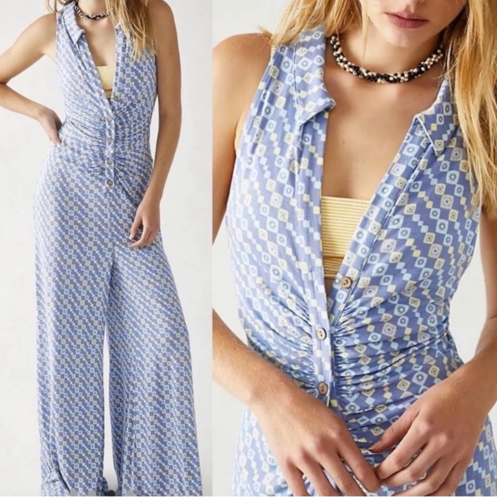 Free People Shayla Halter Style Jumpsuit